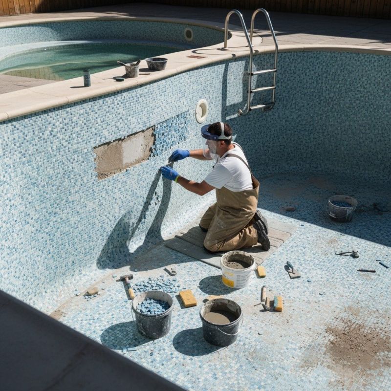 Pool Tile Replacement