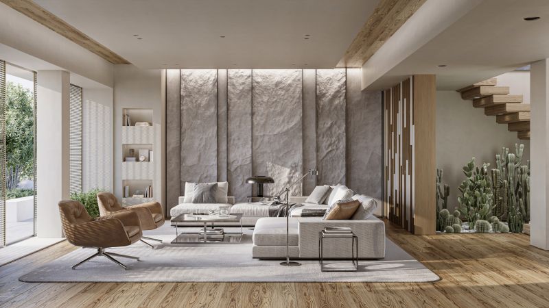 Living Room Tile Accent Walls